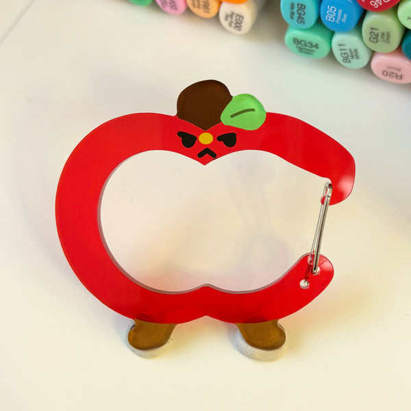 Acrylic Carabiner Hook Keychain – 3" Double-Sided