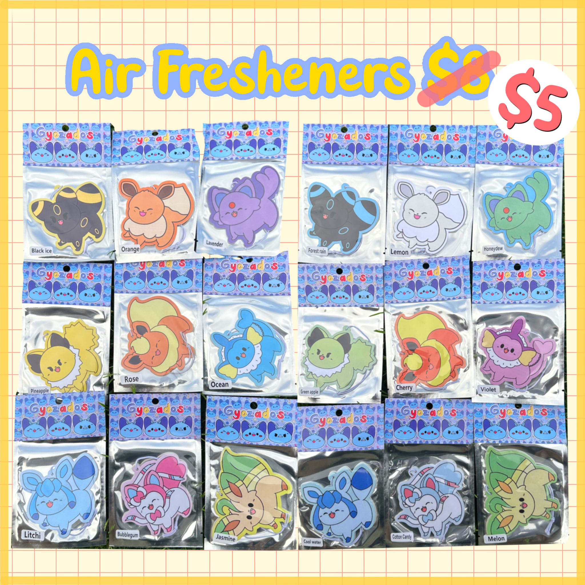 Air Fresheners Eeveelutions