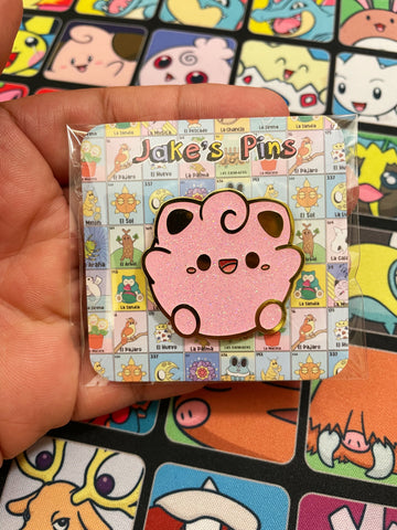 Shiny Jiggly enamel pin