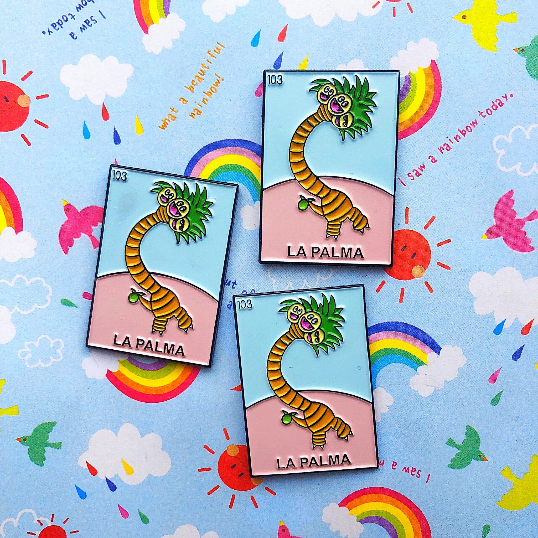 Loteria Alola Exeggutor enamel pin